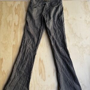 South Pole Collection Dress Pants Womens 5 Gray Herringbone Bootcut Stretch